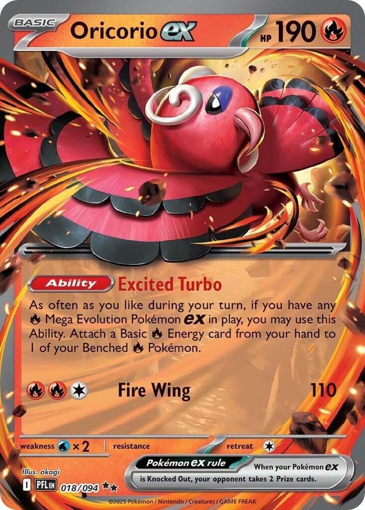 Oricorio ex - 018/094 - Double Rare
