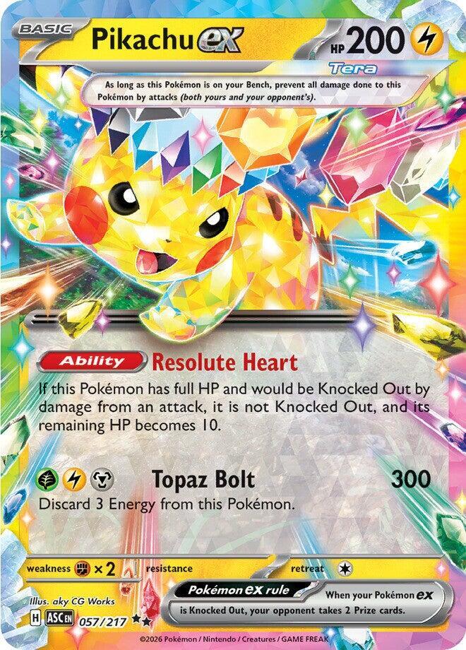 Pikachu ex - 057/217 - Double Rare