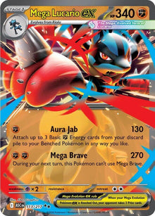 Mega Lucario ex - 113/217 - Double Rare