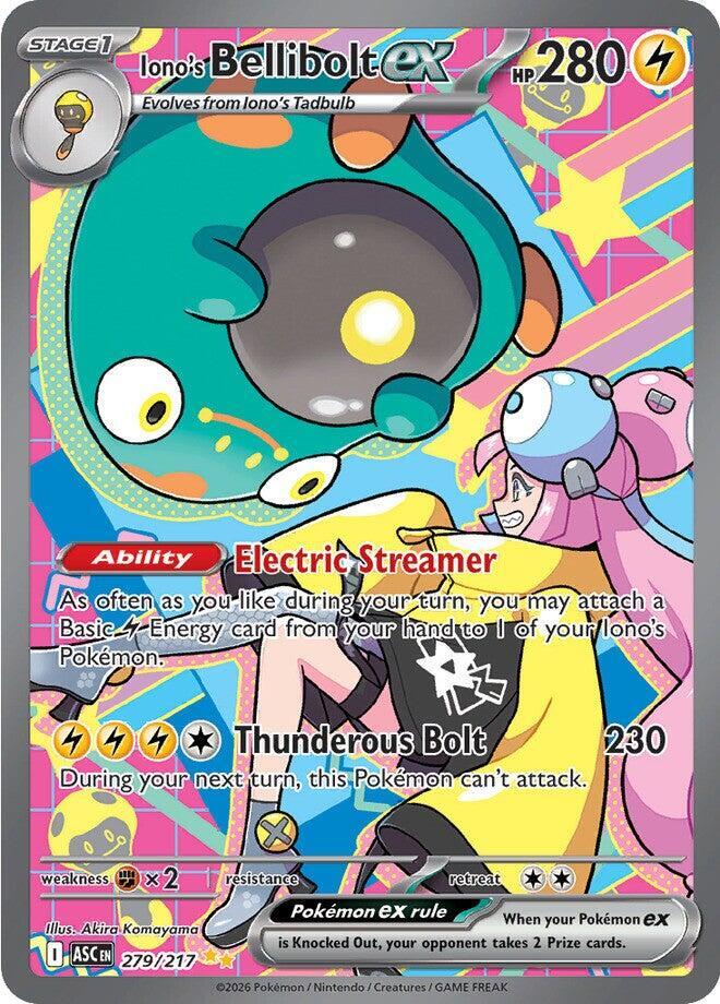 Iono's Bellibolt ex - 279/217 - Special Illustration Rare