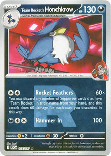 Team Rocket's Honchkrow (Team Rocket) - 127/217 - Rare
