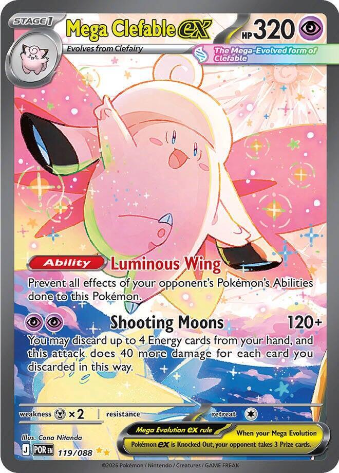 Mega Clefable ex - 119/088 - Special Illustration Rare