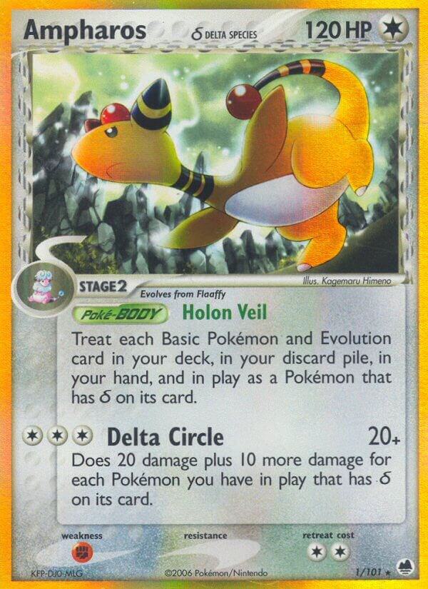 Ampharos (Delta Species) - 1/101 - Holo Rare