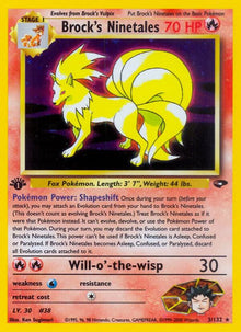 Brock's Ninetales - 003/132 - Holo Rare