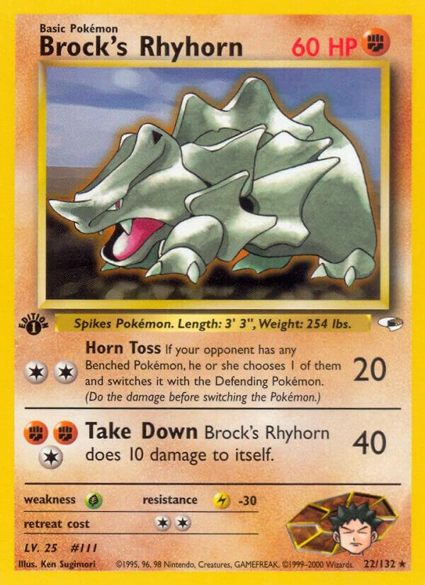 Brock's Rhyhorn (22) - 022/132 - Rare