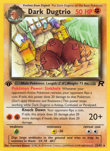 Dark Dugtrio (23) - 23/82 - Rare