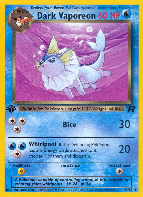 Dark Vaporeon - 45/82 - Uncommon