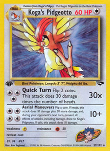 Koga's Pidgeotto - 027/132 - Rare
