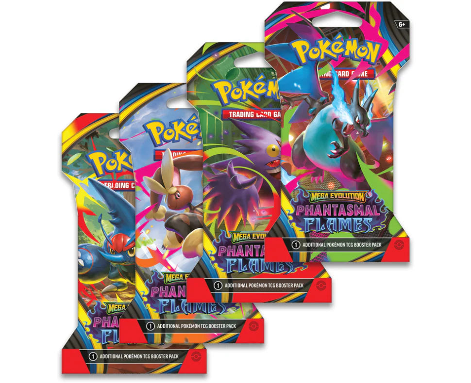 POKEMON ME02 PHANTASMAL FLAMES BLISTER PACKS